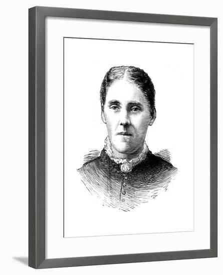 Mrs Houghton, Wife of Reverend John Houghton, 1886-null-Framed Giclee Print