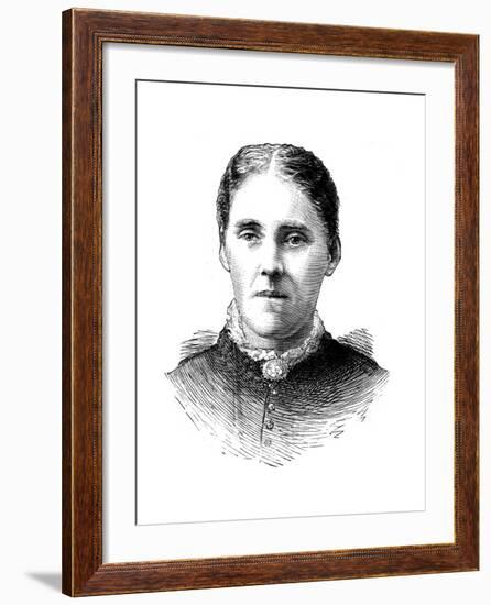 Mrs Houghton, Wife of Reverend John Houghton, 1886-null-Framed Giclee Print