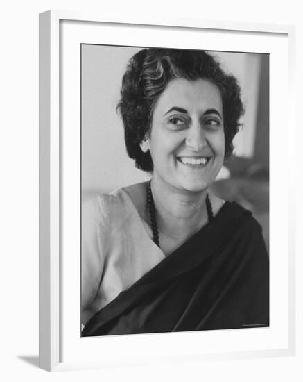 Mrs. Indira Gandhi-Larry Burrows-Framed Premium Photographic Print