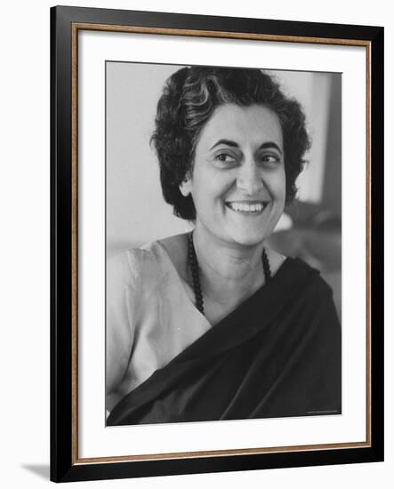 Mrs. Indira Gandhi-Larry Burrows-Framed Premium Photographic Print