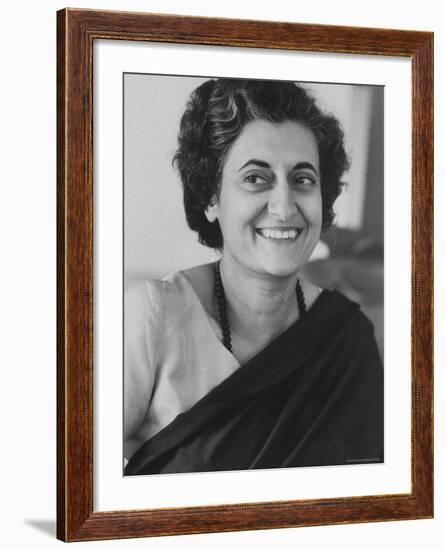 Mrs. Indira Gandhi-Larry Burrows-Framed Premium Photographic Print