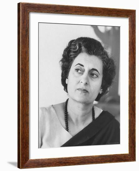 Mrs. Indira Gandhi-Larry Burrows-Framed Premium Photographic Print