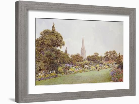 Mrs. Jacobs Garden-Ernest Arthur Rowe-Framed Giclee Print