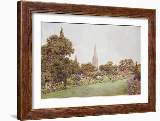 Mrs. Jacobs Garden-Ernest Arthur Rowe-Framed Giclee Print