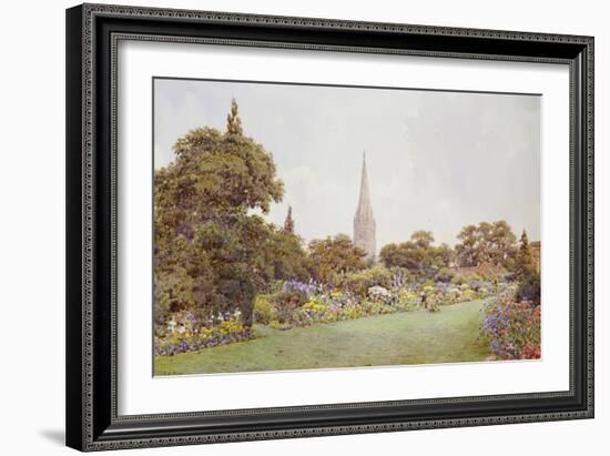 Mrs. Jacobs Garden-Ernest Arthur Rowe-Framed Giclee Print