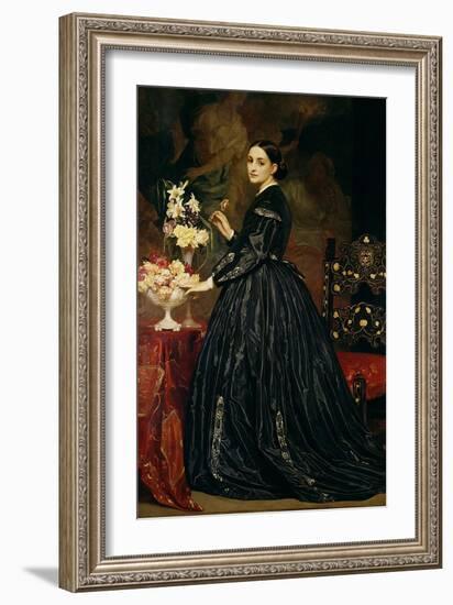 Mrs James Guthrie, c.1864-5-Frederick Leighton-Framed Giclee Print