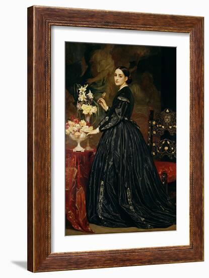 Mrs James Guthrie, c.1864-5-Frederick Leighton-Framed Giclee Print