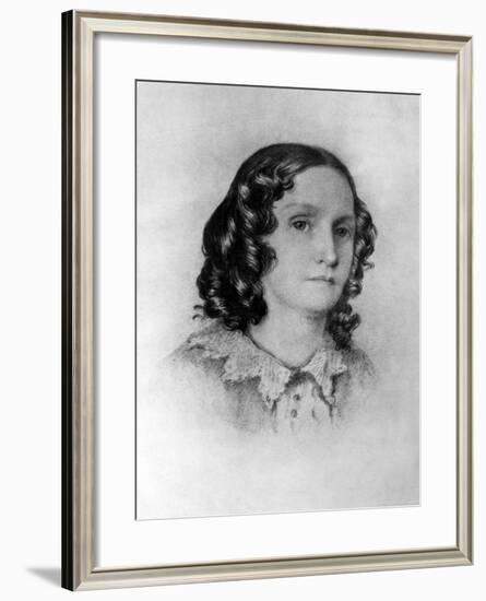 Mrs. Jenkin, from a Sketch Taken by Her Son at Genoa, 19th Century-null-Framed Giclee Print