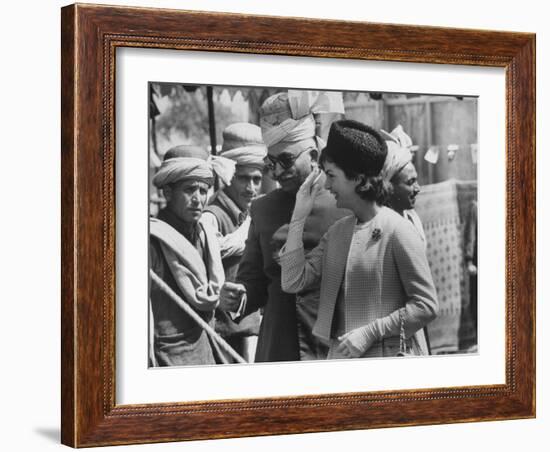 Mrs. John F. Kennedy During Her Tour of Pakistan-Art Rickerby-Framed Photographic Print