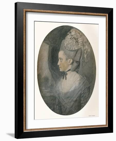 'Mrs. John Mortlock (Nee Harrison)', c1780-John Downman-Framed Giclee Print