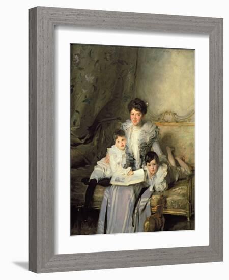 Mrs Knowles and Her Children, 1902-John Singer Sargent-Framed Giclee Print