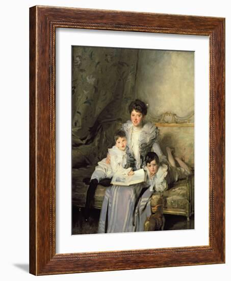 Mrs Knowles and Her Children, 1902-John Singer Sargent-Framed Giclee Print