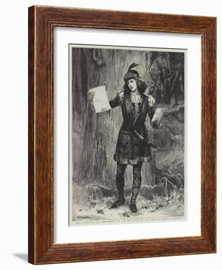 Mrs Langtry as Rosalind in As You Like It at the St James's Theatre-Edward Frederick Brewtnall-Framed Giclee Print