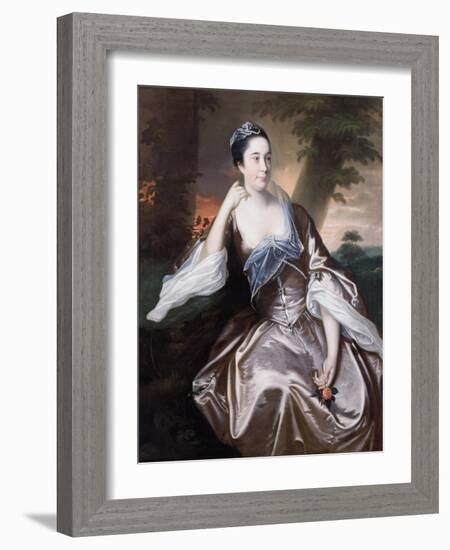 Mrs Lawrence Monck, 1760-Joseph Wright of Derby-Framed Giclee Print