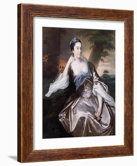 Mrs Lawrence Monck, 1760-Joseph Wright of Derby-Framed Giclee Print