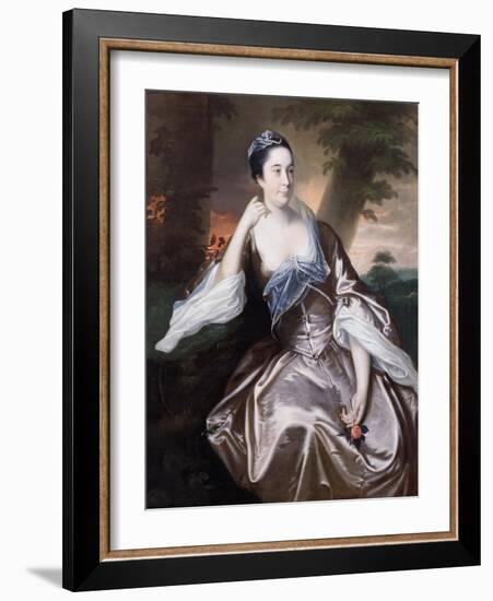 Mrs Lawrence Monck, 1760-Joseph Wright of Derby-Framed Giclee Print