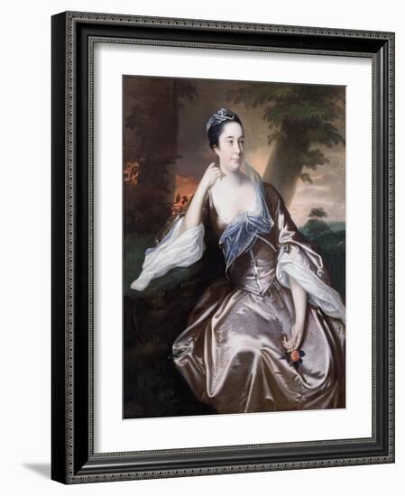 Mrs Lawrence Monck, 1760-Joseph Wright of Derby-Framed Giclee Print