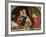 Mrs Leathart and Her Three Children, C.1863-65-Arthur Hughes-Framed Giclee Print