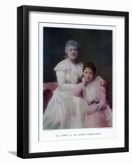 Mrs Lewis (Kate Terr) and Miss Mabel Terry-Lewis, British Actresses, 1901-Window & Grove-Framed Giclee Print