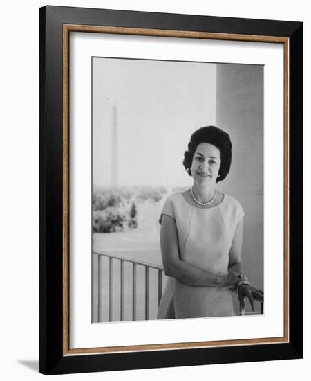 Mrs. Lyndon B. Johnson-Stan Wayman-Framed Photographic Print