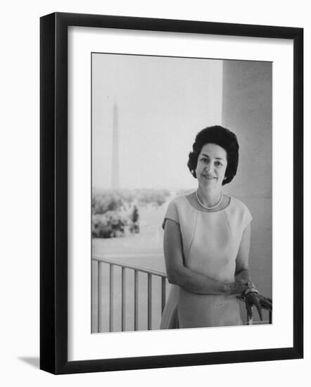 Mrs. Lyndon B. Johnson-Stan Wayman-Framed Photographic Print