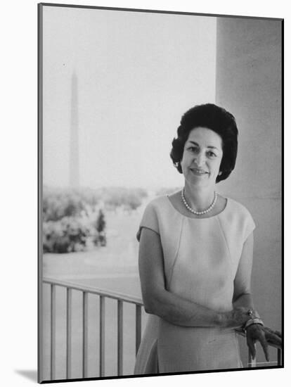Mrs. Lyndon B. Johnson-Stan Wayman-Mounted Photographic Print