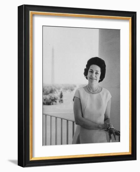 Mrs. Lyndon B. Johnson-Stan Wayman-Framed Photographic Print