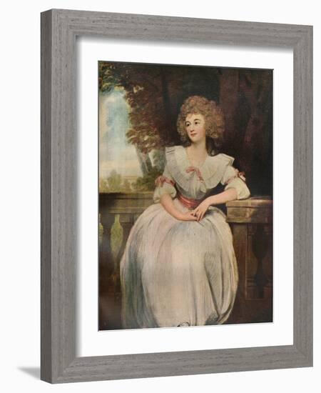'Mrs Mark Currie', 1789-George Romney-Framed Giclee Print