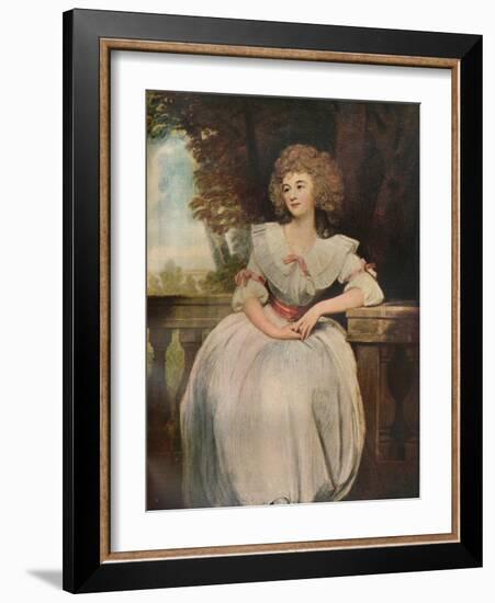 'Mrs Mark Currie', 1789-George Romney-Framed Giclee Print