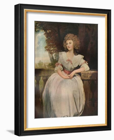 'Mrs Mark Currie', 1789-George Romney-Framed Giclee Print