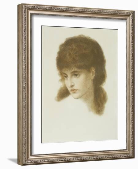 Mrs. Mary Zambaco Nee Mary Cassavetti-Dante Gabriel Rossetti-Framed Giclee Print