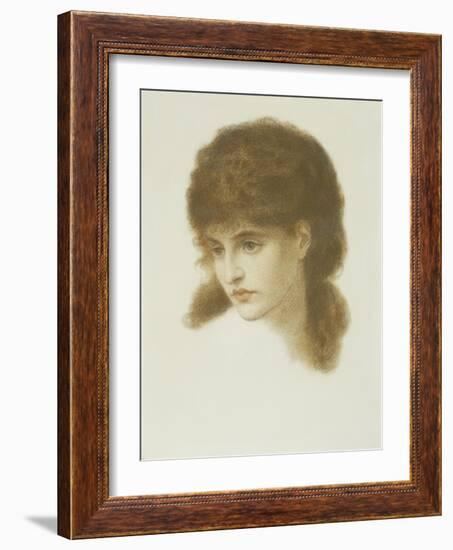 Mrs. Mary Zambaco Nee Mary Cassavetti-Dante Gabriel Rossetti-Framed Giclee Print