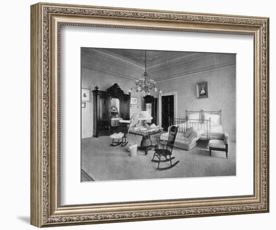 Mrs Mckinley's Bedroom at the White House, Washington Dc, USA, 1908-null-Framed Giclee Print