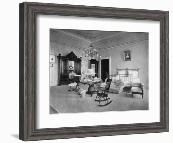 Mrs Mckinley's Bedroom at the White House, Washington Dc, USA, 1908-null-Framed Giclee Print