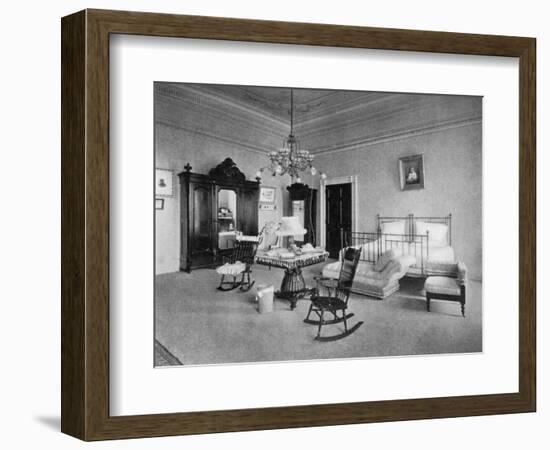 Mrs Mckinley's Bedroom at the White House, Washington Dc, USA, 1908-null-Framed Giclee Print