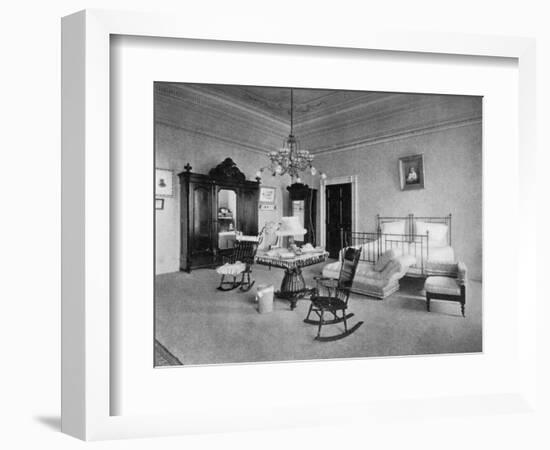 Mrs Mckinley's Bedroom at the White House, Washington Dc, USA, 1908-null-Framed Giclee Print