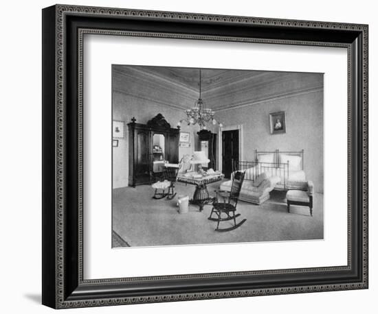 Mrs Mckinley's Bedroom at the White House, Washington Dc, USA, 1908-null-Framed Giclee Print