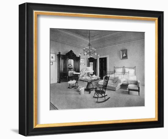 Mrs Mckinley's Bedroom at the White House, Washington Dc, USA, 1908-null-Framed Giclee Print