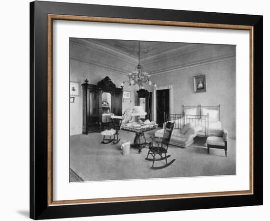 Mrs Mckinley's Bedroom at the White House, Washington Dc, USA, 1908-null-Framed Giclee Print