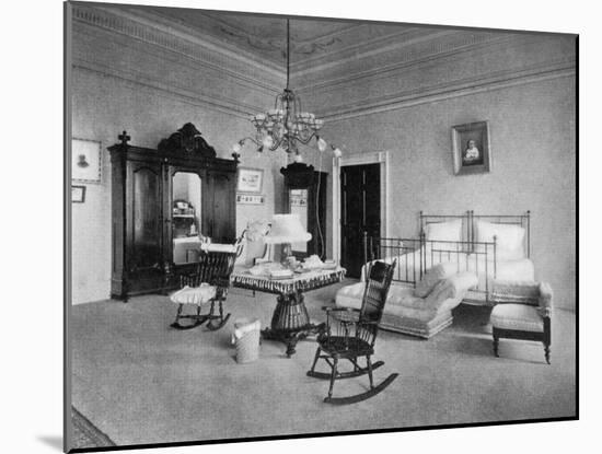 Mrs Mckinley's Bedroom at the White House, Washington Dc, USA, 1908-null-Mounted Giclee Print