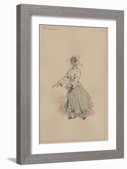 Mrs Micawber, C.1920s-Joseph Clayton Clarke-Framed Giclee Print