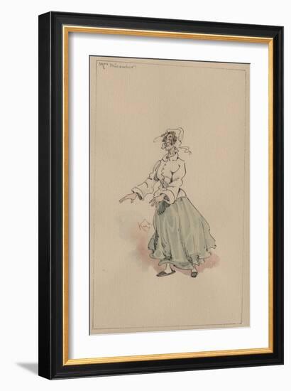 Mrs Micawber, C.1920s-Joseph Clayton Clarke-Framed Giclee Print