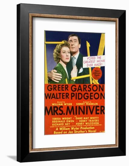 Mrs. Miniver - Movie Poster Reproduction-null-Framed Photo