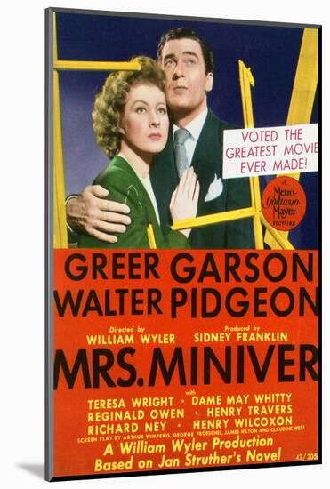 Mrs. Miniver - Movie Poster Reproduction-null-Mounted Photo