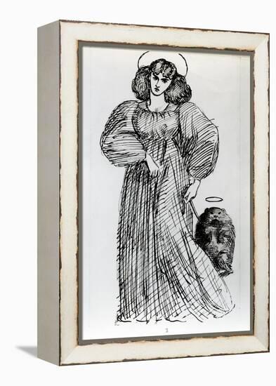 Mrs. Morris and the Wombat, 1869 (Pen and Ink on Paper)-Dante Gabriel Rossetti-Framed Premier Image Canvas