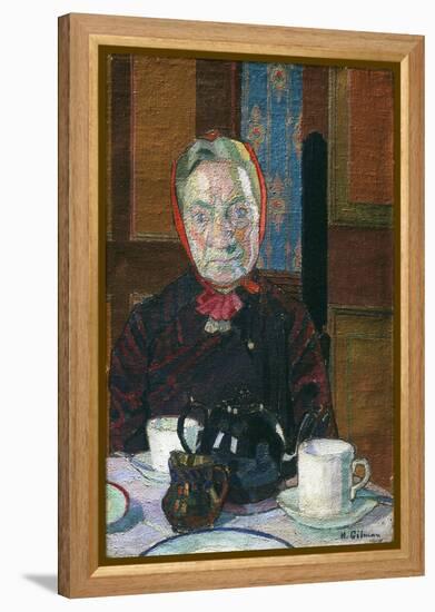 Mrs Mounter at the Breakfast Table-Harold Gilman-Framed Premier Image Canvas