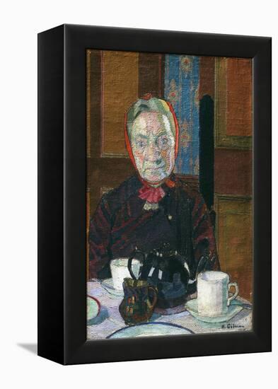 Mrs Mounter at the Breakfast Table-Harold Gilman-Framed Premier Image Canvas