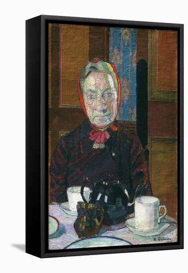 Mrs Mounter at the Breakfast Table-Harold Gilman-Framed Premier Image Canvas