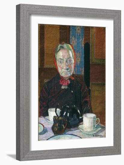 Mrs Mounter at the Breakfast Table-Harold Gilman-Framed Giclee Print