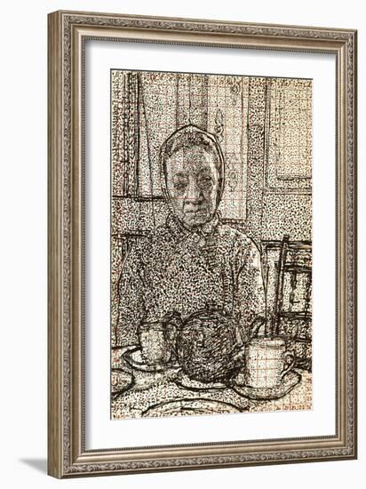 Mrs Mounter at the Breakfast Table-Harold Gilman-Framed Giclee Print